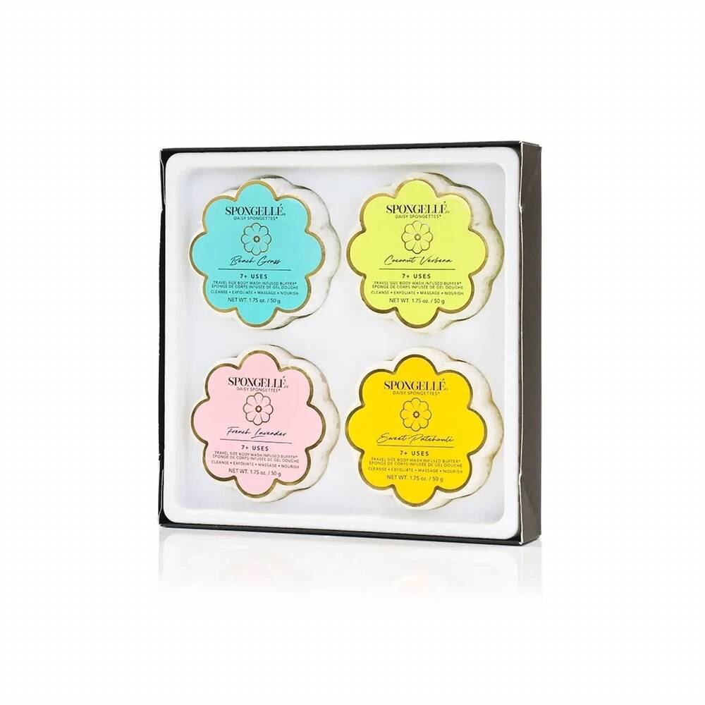 NEW SPONGELLÉ women's spongette quartet gift set in white